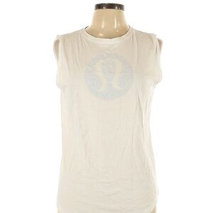 lululemon ALL YOURS White Muscle Tee Size 6